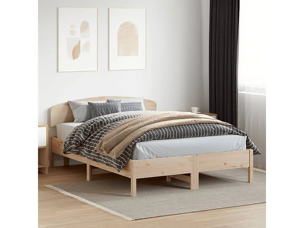 Tête de lit 140cm bois massif de pin