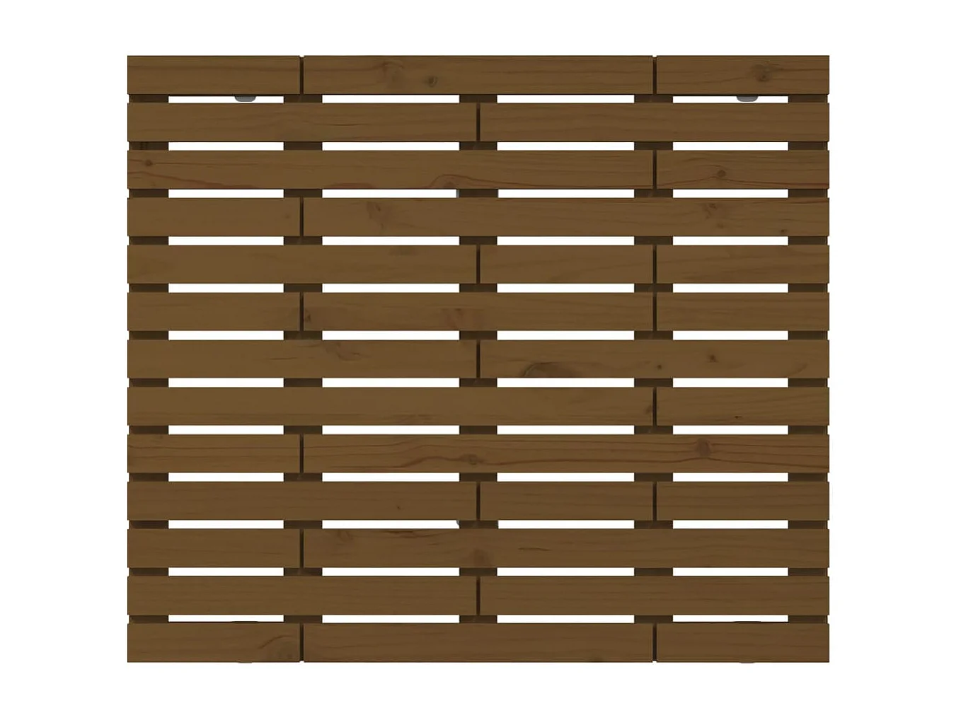 Tête de lit murale Marron miel 126x3x91,5 Bois massif de pin
