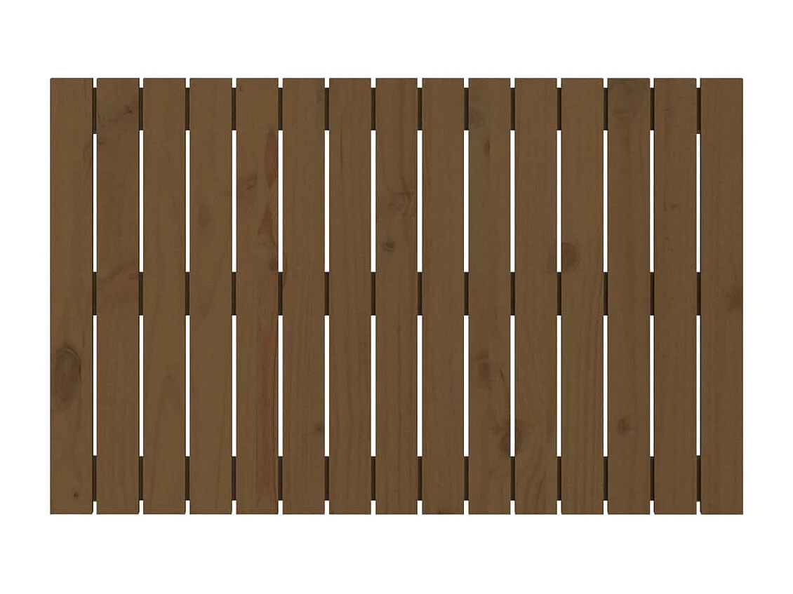 Tête de lit murale Marron miel 95,5x3x60 Bois massif de pin