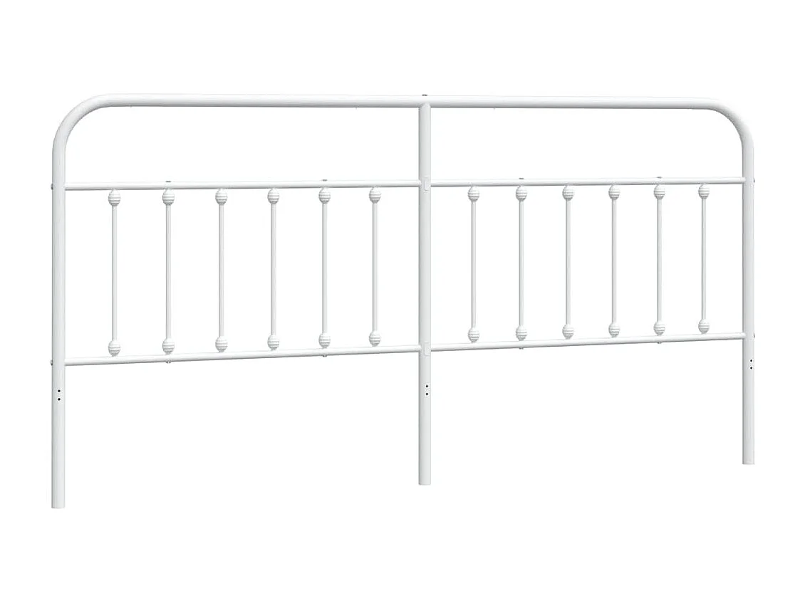 Tête de lit métal blanc 200cm