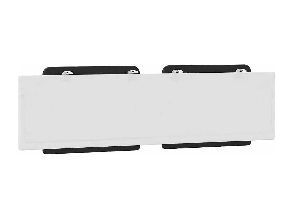 Coussin de tête de lit noir et blanc 180cm similicuir