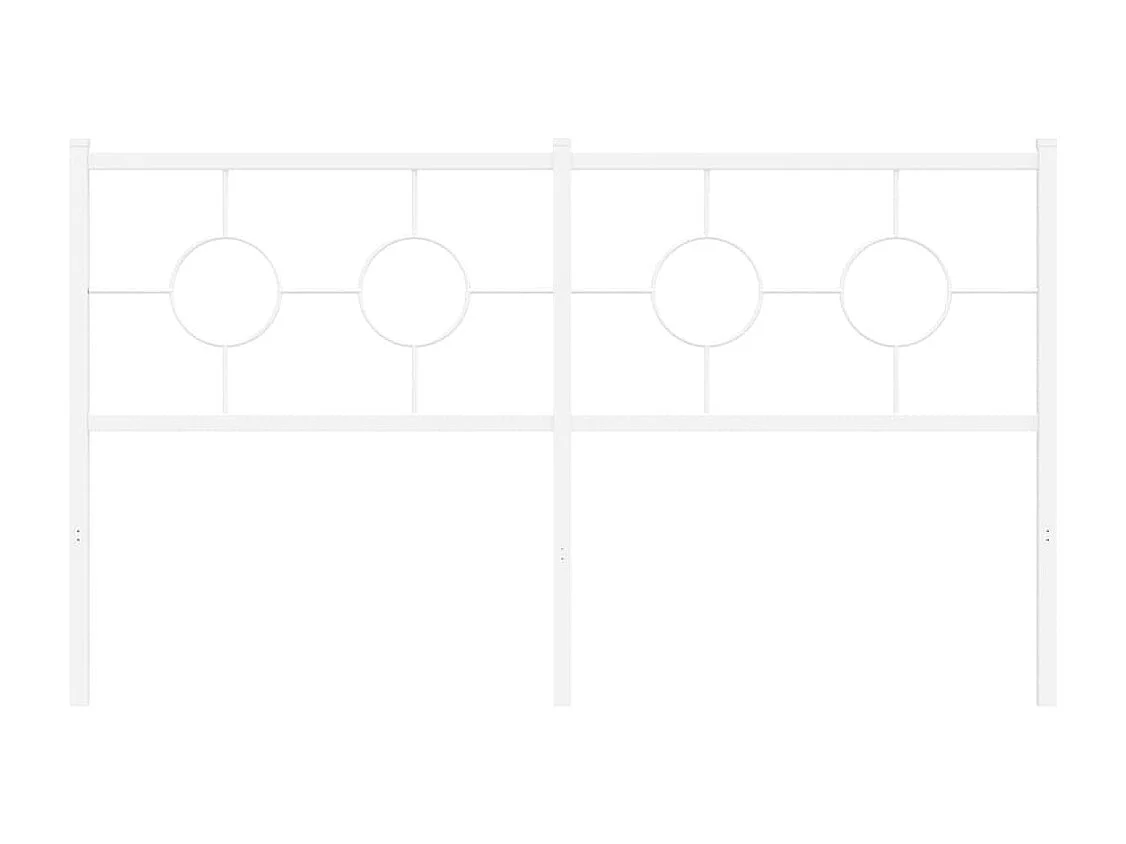 Tête de lit métal blanc 160cm