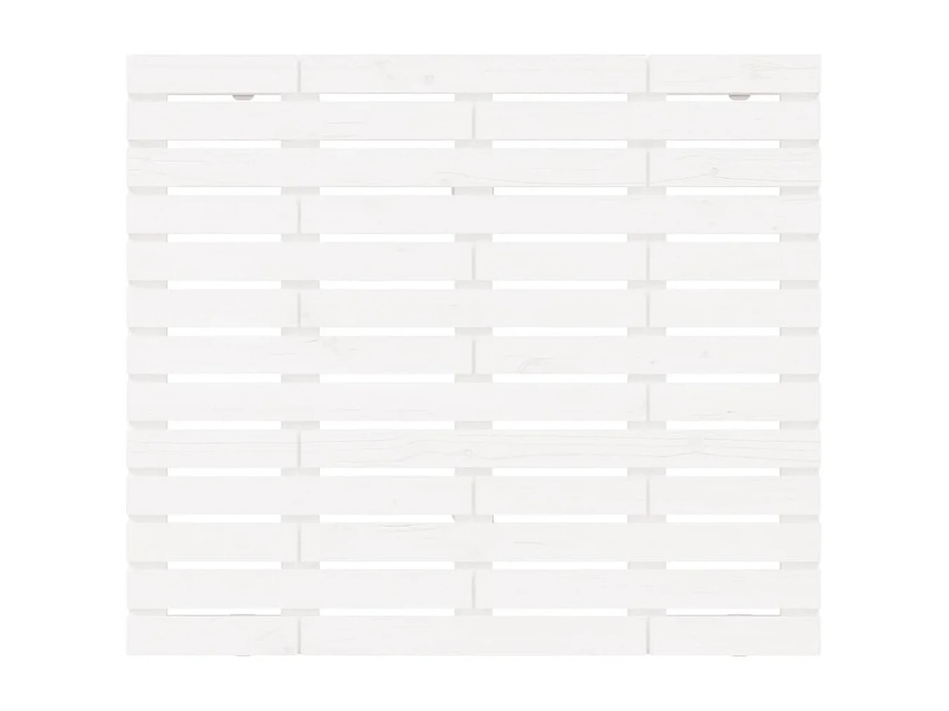 Tête de lit murale Blanc 106x3x91,5 Bois massif de pin