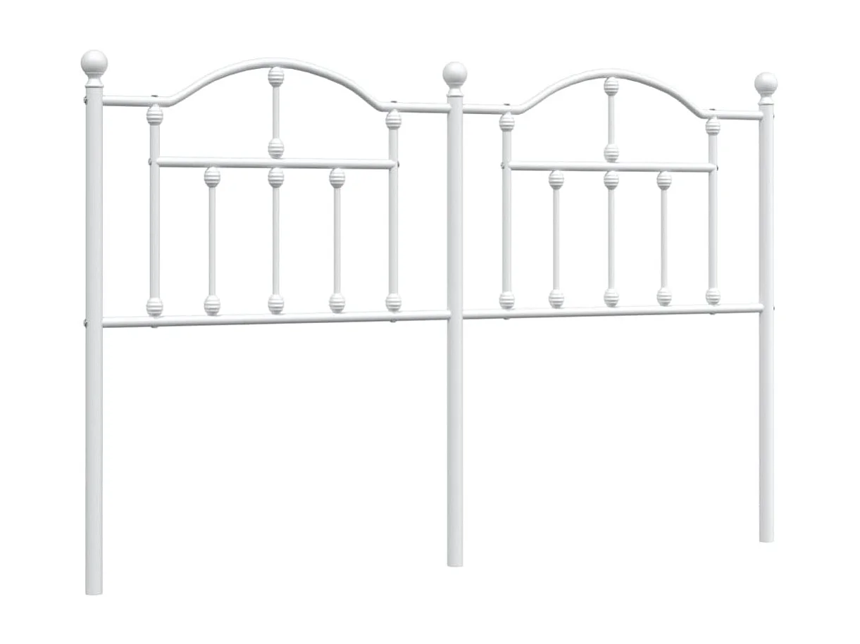 Tête de lit métal blanc 135cm