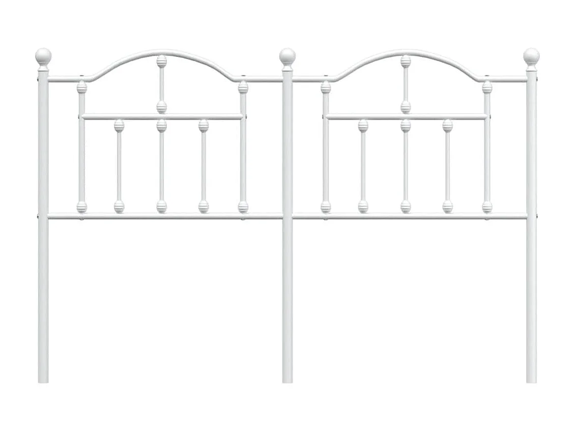 Tête de lit métal blanc 135cm