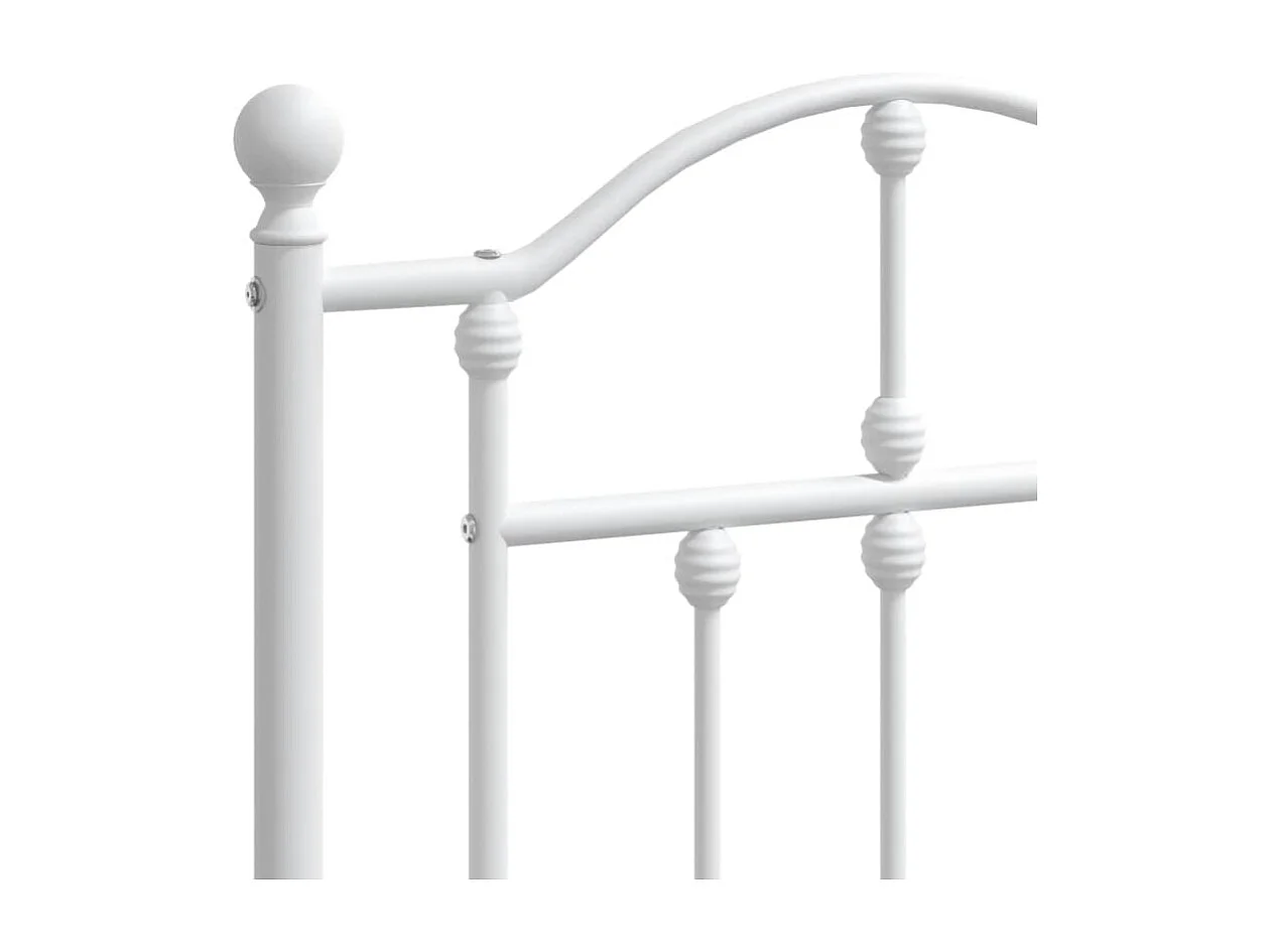 Tête de lit métal blanc 135cm