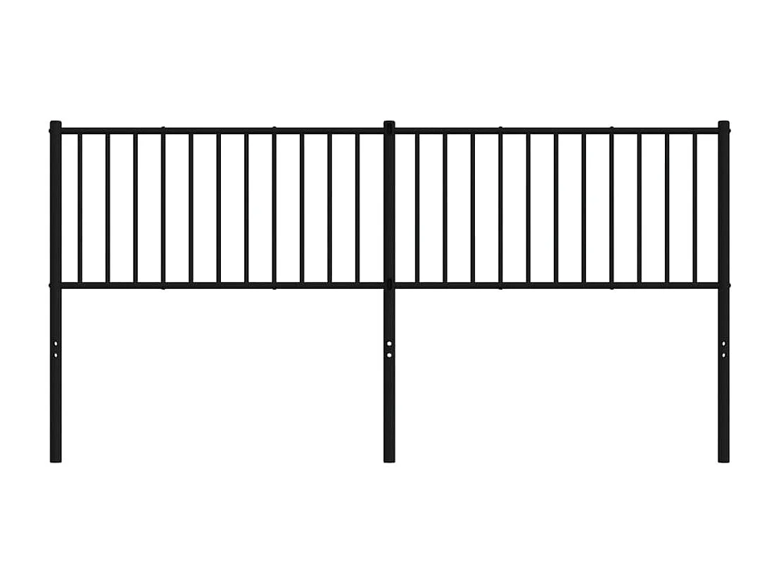 Tête de lit métal noir 180cm