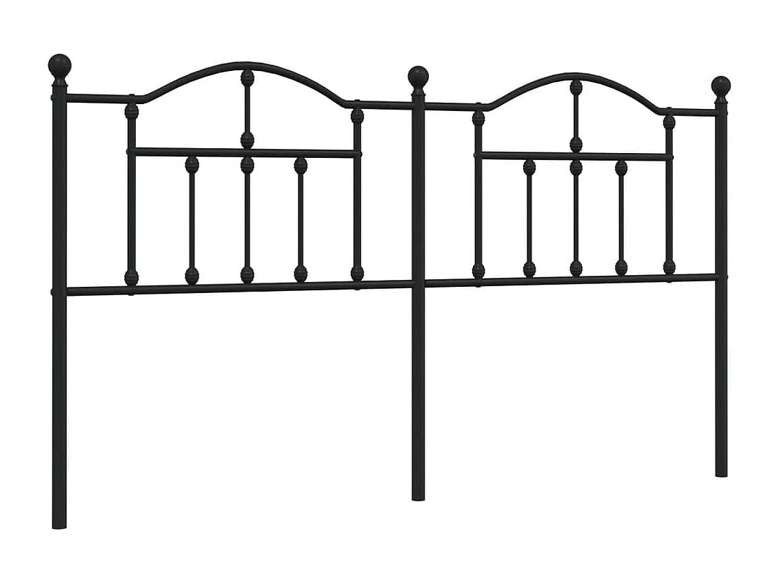 Tête de lit métal noir 180cm