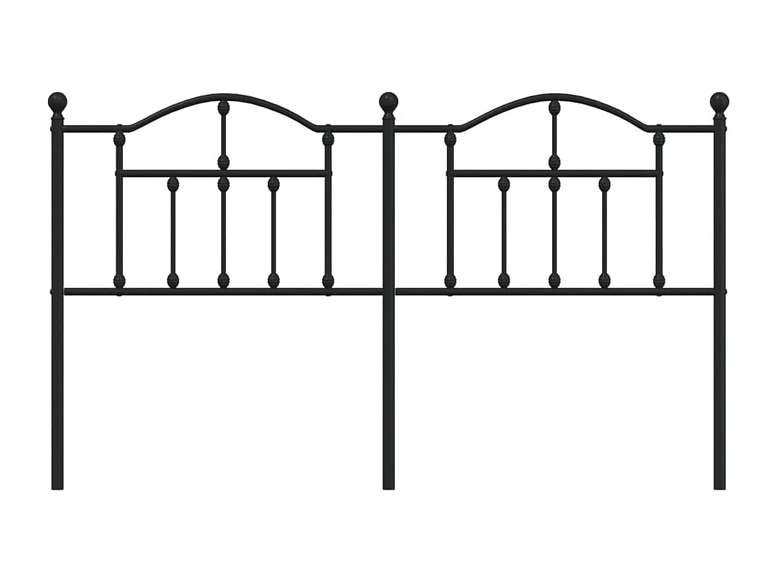 Tête de lit métal noir 180cm
