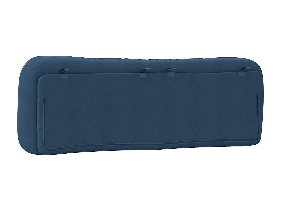 Coussin de tête de lit bleu 160cm tissu