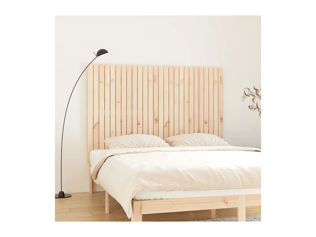 Tête de lit murale 166x3x110 Bois massif de pin