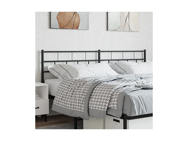 Tête de lit métal noir 160cm