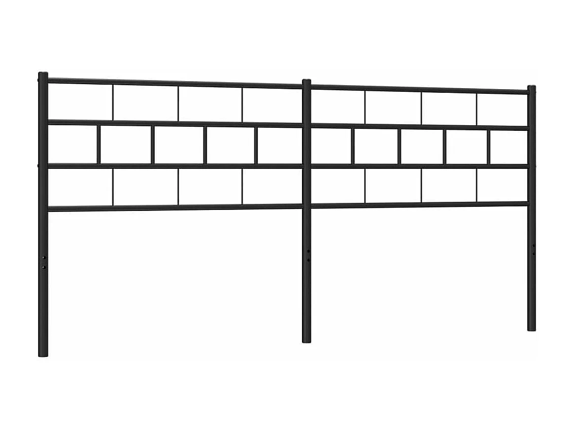 Tête de lit métal noir 160cm