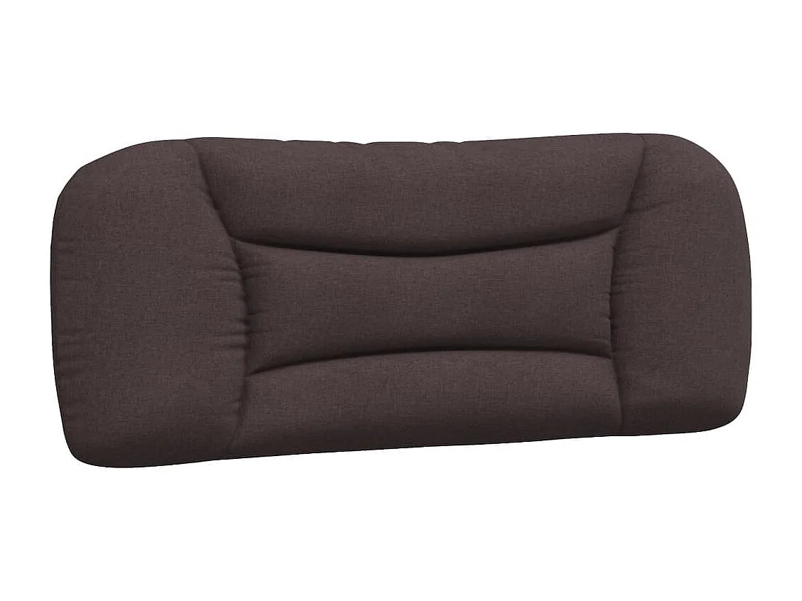 Coussin de tête de lit marron foncé 100cm tissu