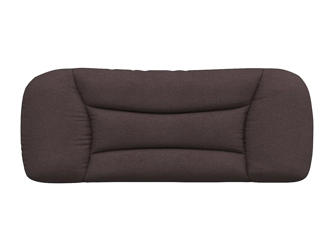 Coussin de tête de lit marron foncé 100cm tissu