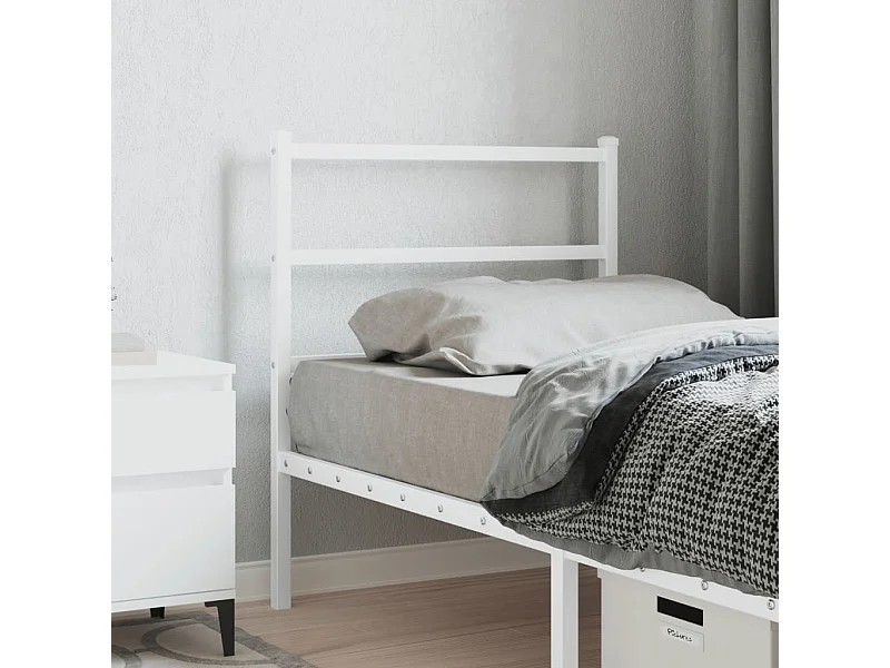 Tête de lit métal blanc 80cm