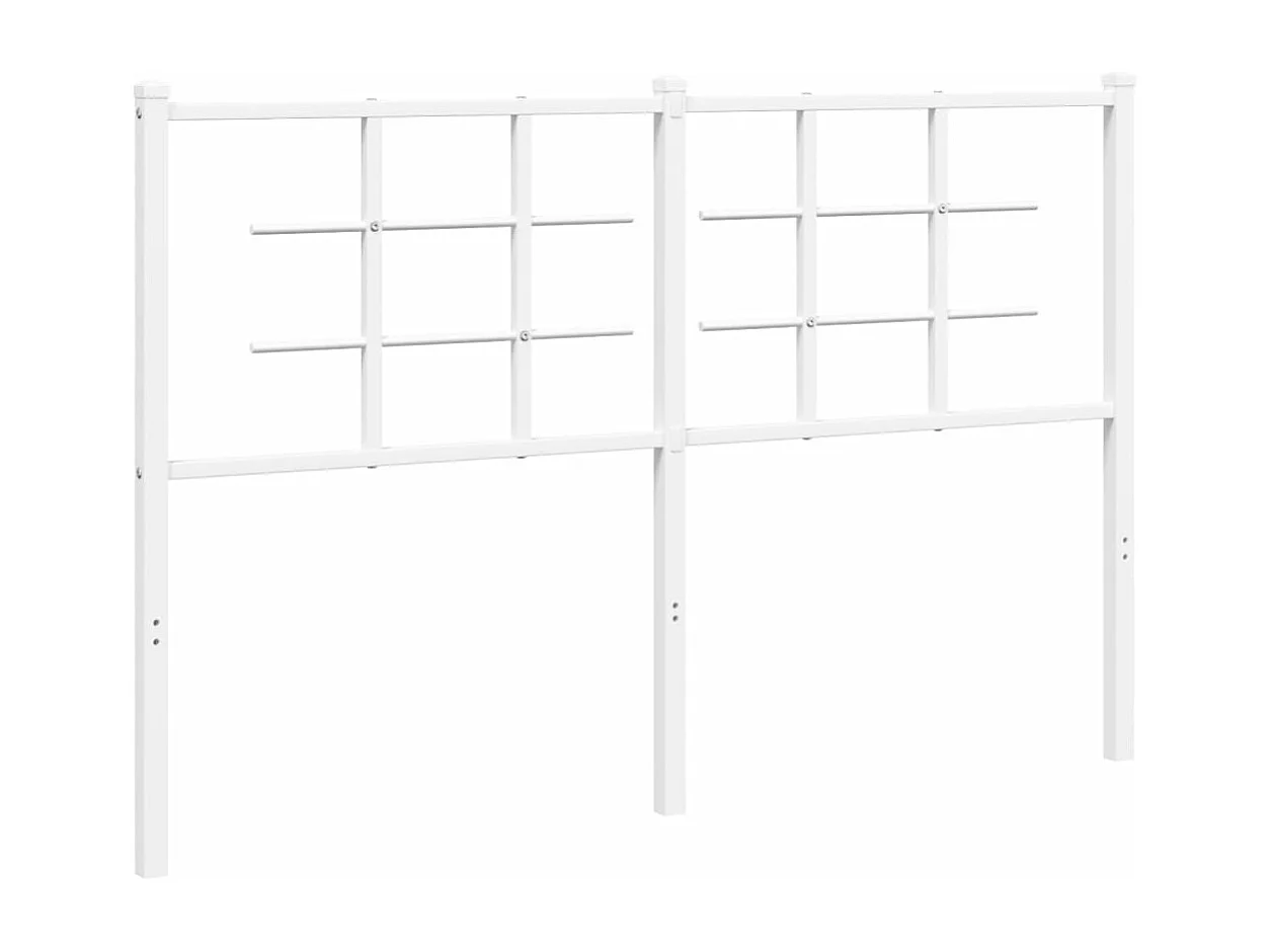 Tête de lit métal blanc 135cm