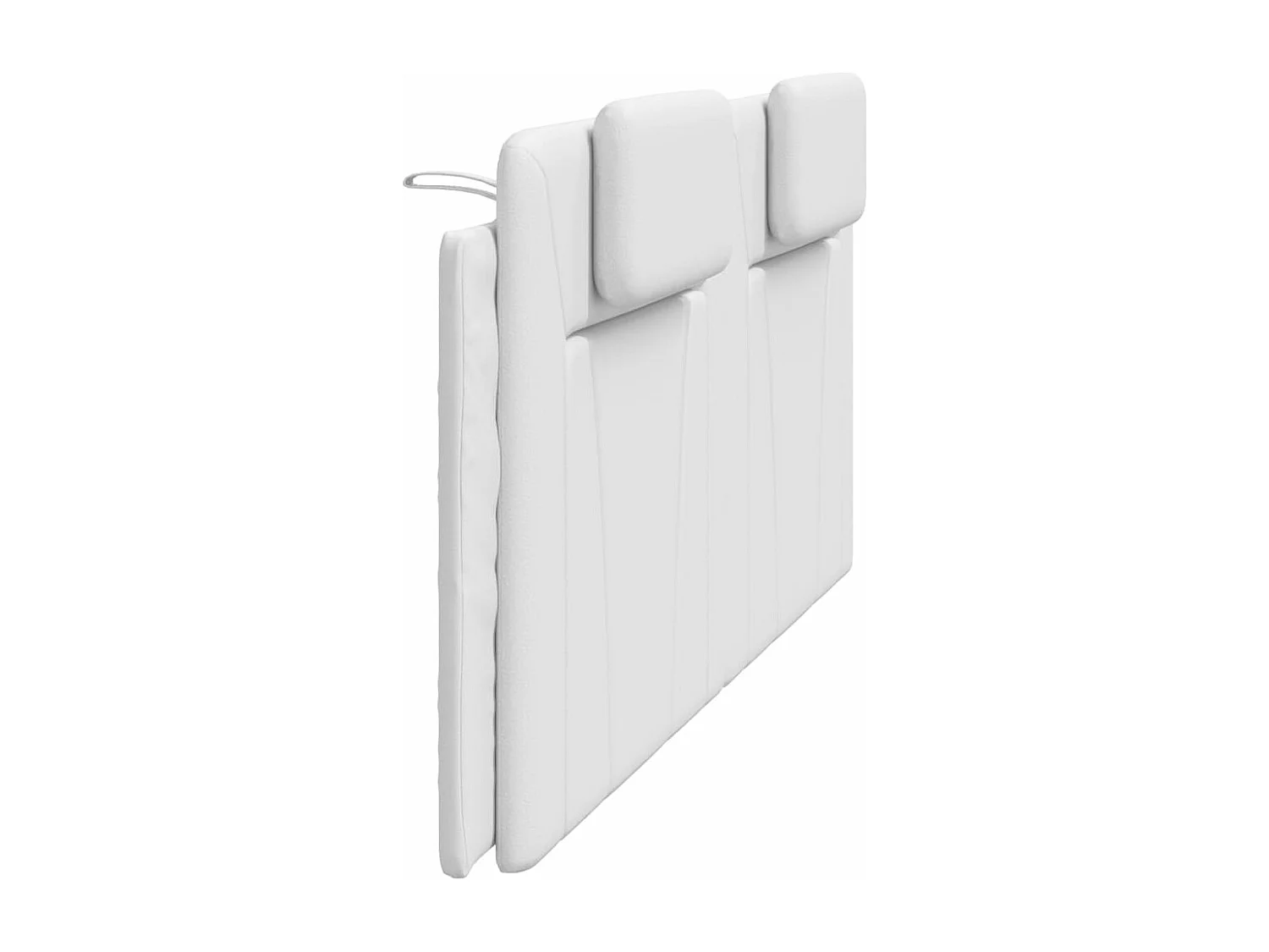 Coussin de tête de lit blanc 200cm similicuir