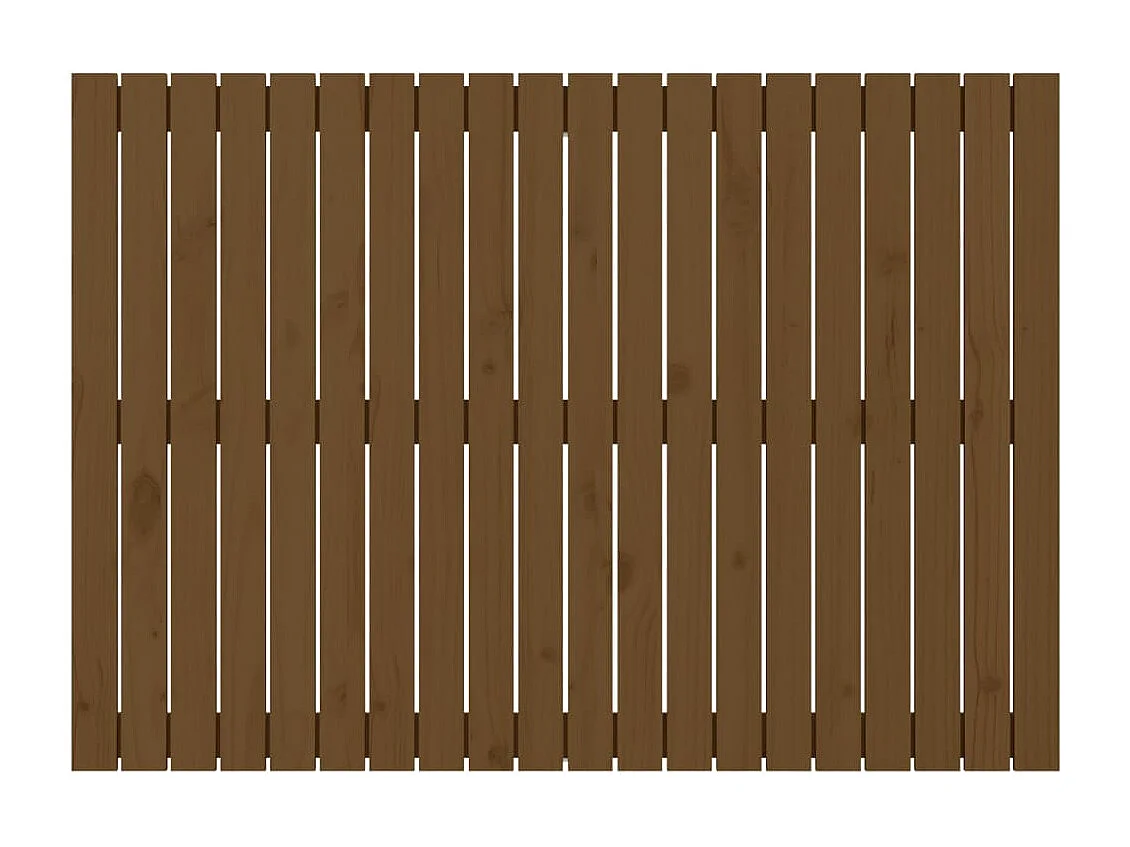 Tête de lit murale Marron miel 127,5x3x90 Bois massif de pin