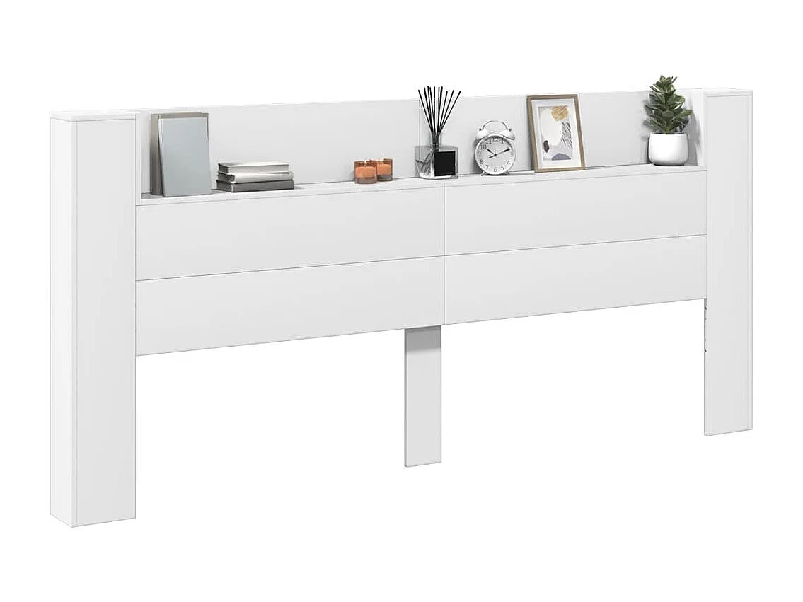 Armoire tête de lit avec LED blanc 220x16,5x103,5