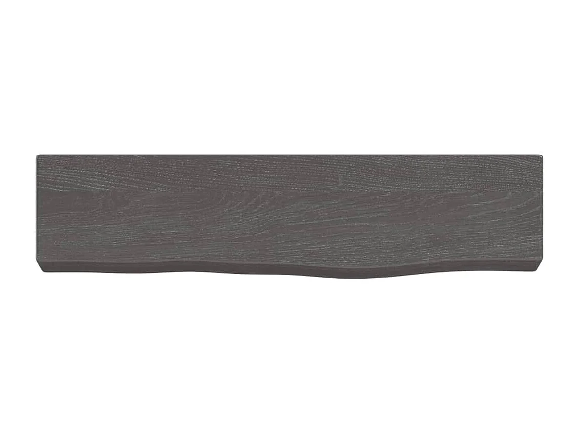 Étagère murale marron foncé 40x10x4 bois chêne massif traité