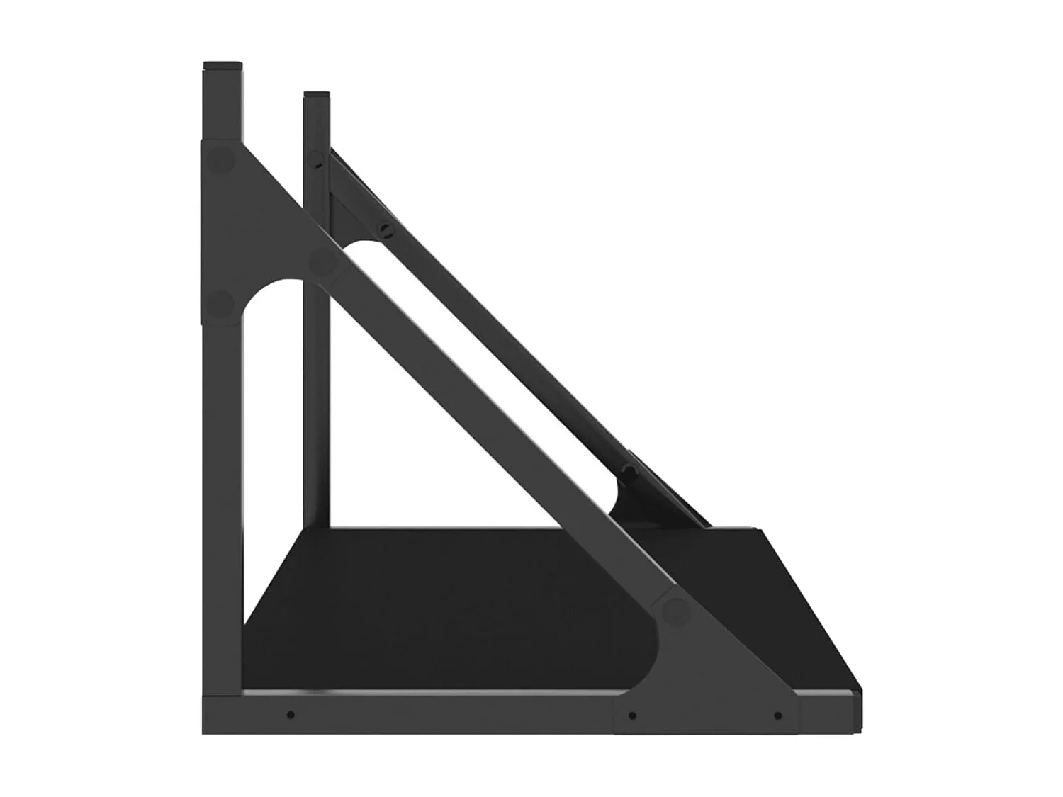 Étagères murales 2 pcs noir 60x25x25,5 bois d'ingénierie