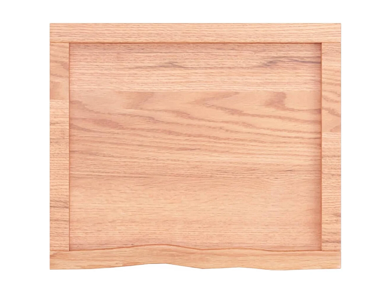 Étagère murale marron clair bois chêne massif traité