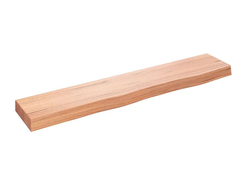 Étagère murale marron clair 100x20x6 bois chêne massif traité