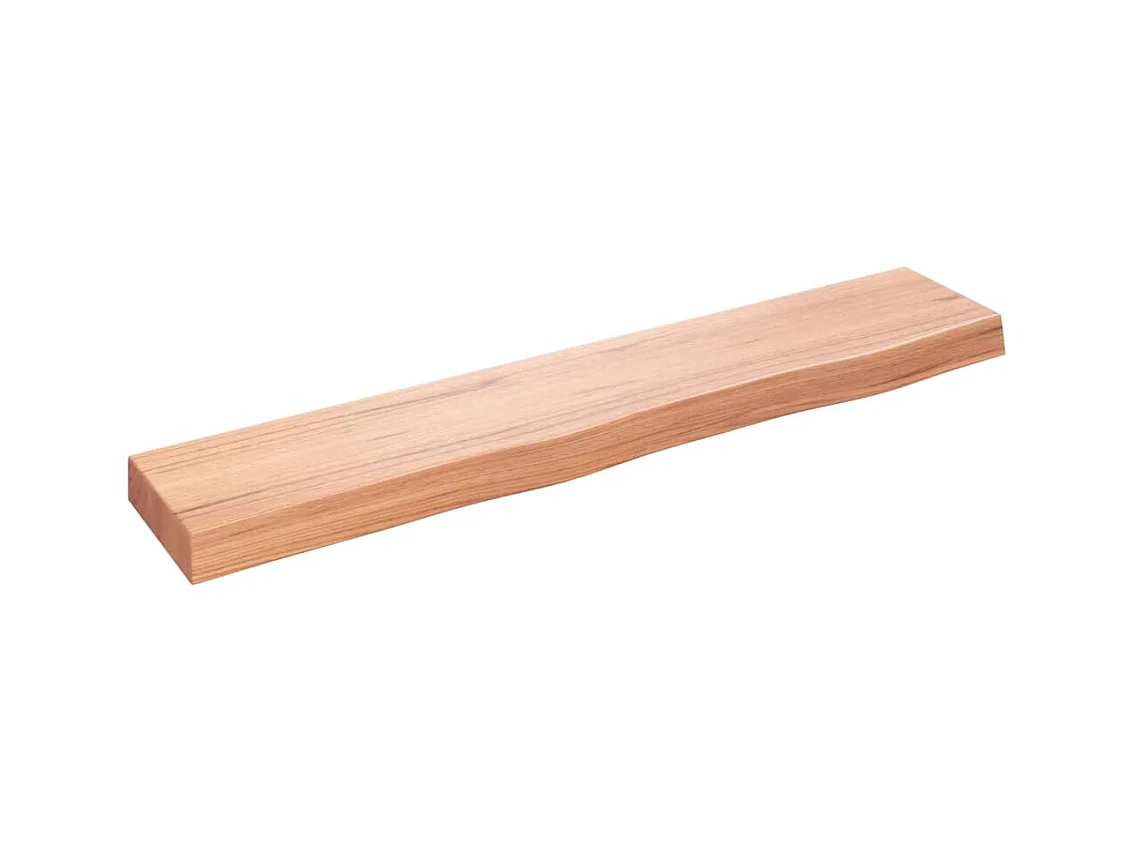 Étagère murale marron clair 100x20x6 bois chêne massif traité