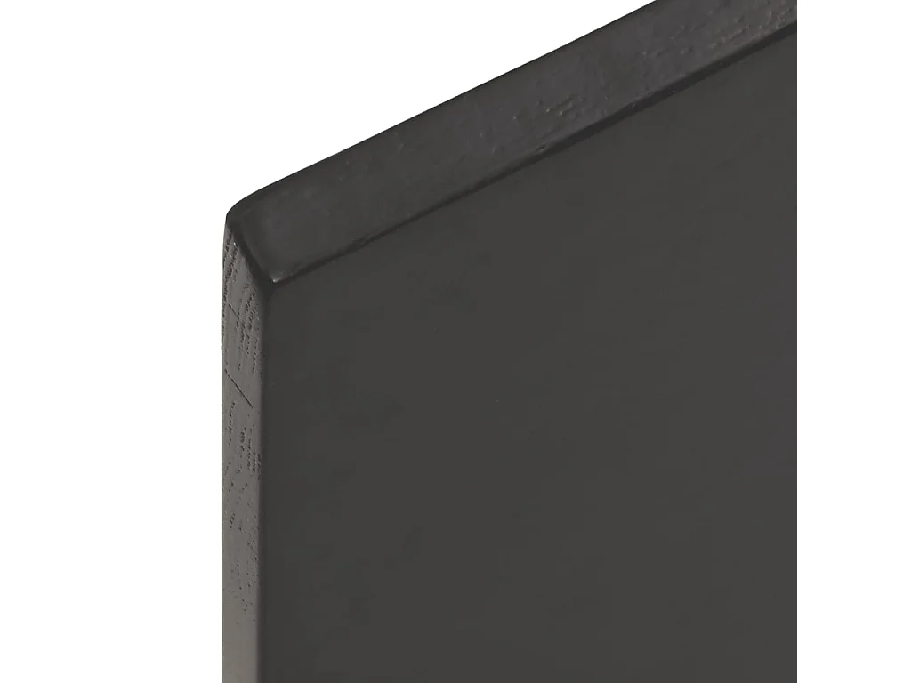 Étagère murale marron foncé 100x50x2 bois chêne massif traité