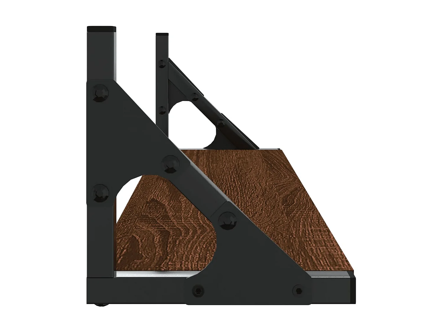 Wandschappen 2 st 60x15x15,5 cm bruin eikenkleur