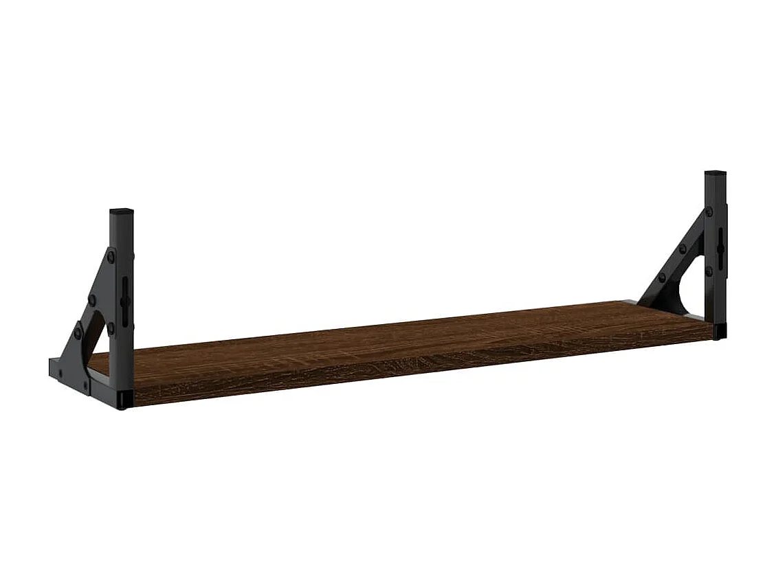 Wandschappen 2 st 60x15x15,5 cm bruin eikenkleur