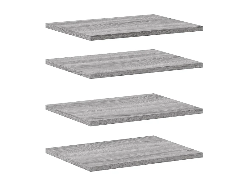 Étagères murales 4 pcs sonoma gris 40x30x1,5 bois ingénierie