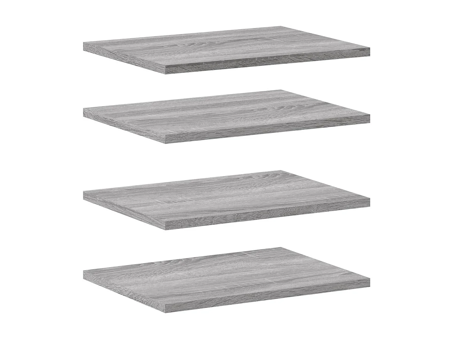 Étagères murales 4 pcs sonoma gris 40x30x1,5 bois ingénierie