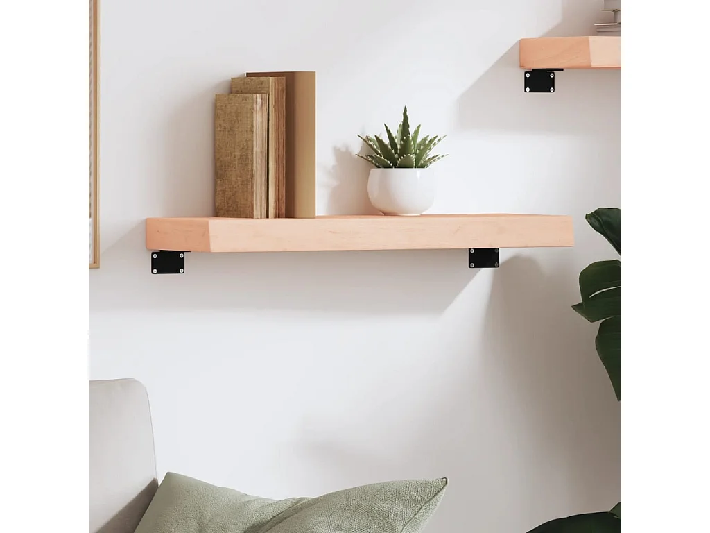 Étagère murale 60x20x6 bois de chêne massif non traité