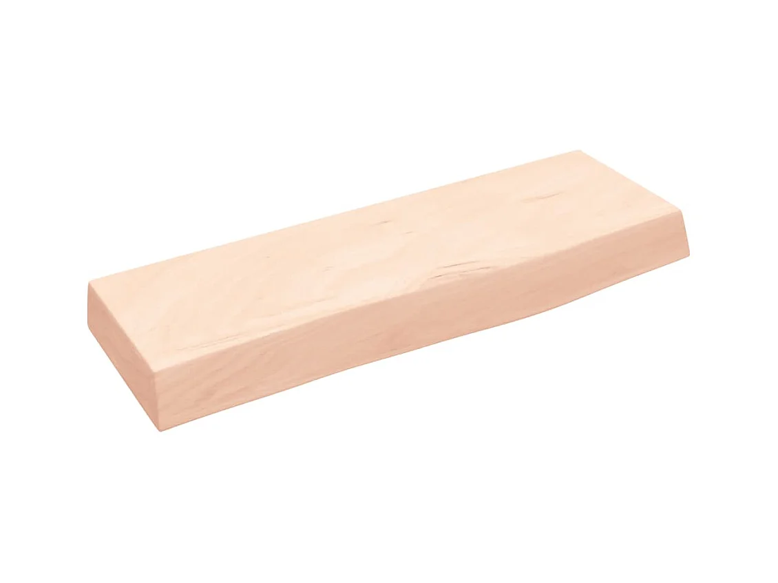 Étagère murale 60x20x6 bois de chêne massif non traité
