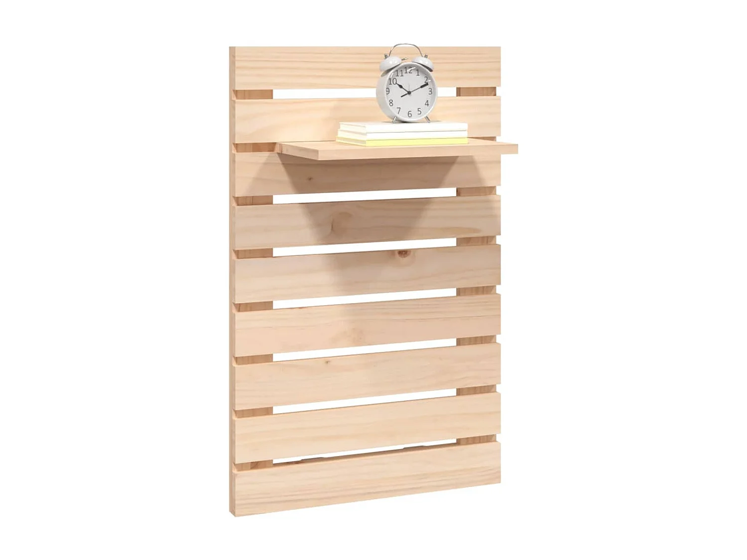 Étagères de chevet murales 2 pcs Bois de pin massif