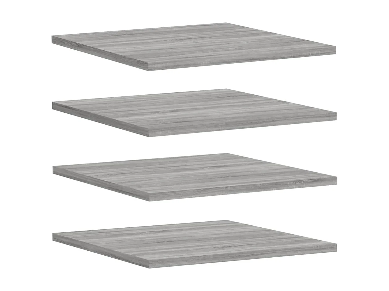 Étagères murales 4 pcs sonoma gris 40x50x1,5 bois ingénierie
