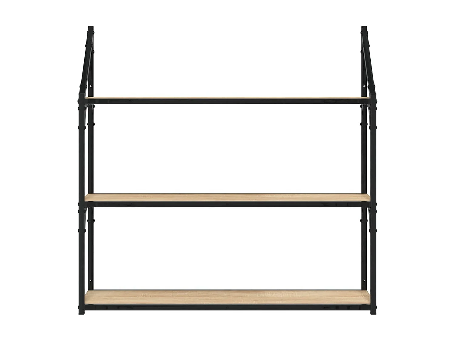 Étagère murale 3 niveaux chêne sonoma 80x21x78,5