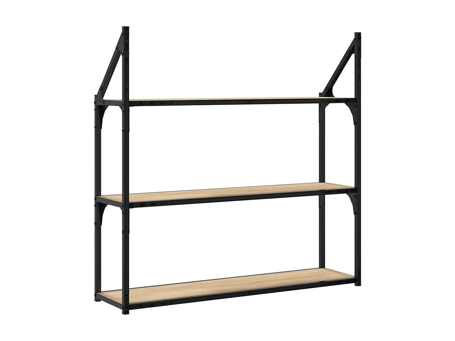 Étagère murale 3 niveaux chêne sonoma 80x21x78,5
