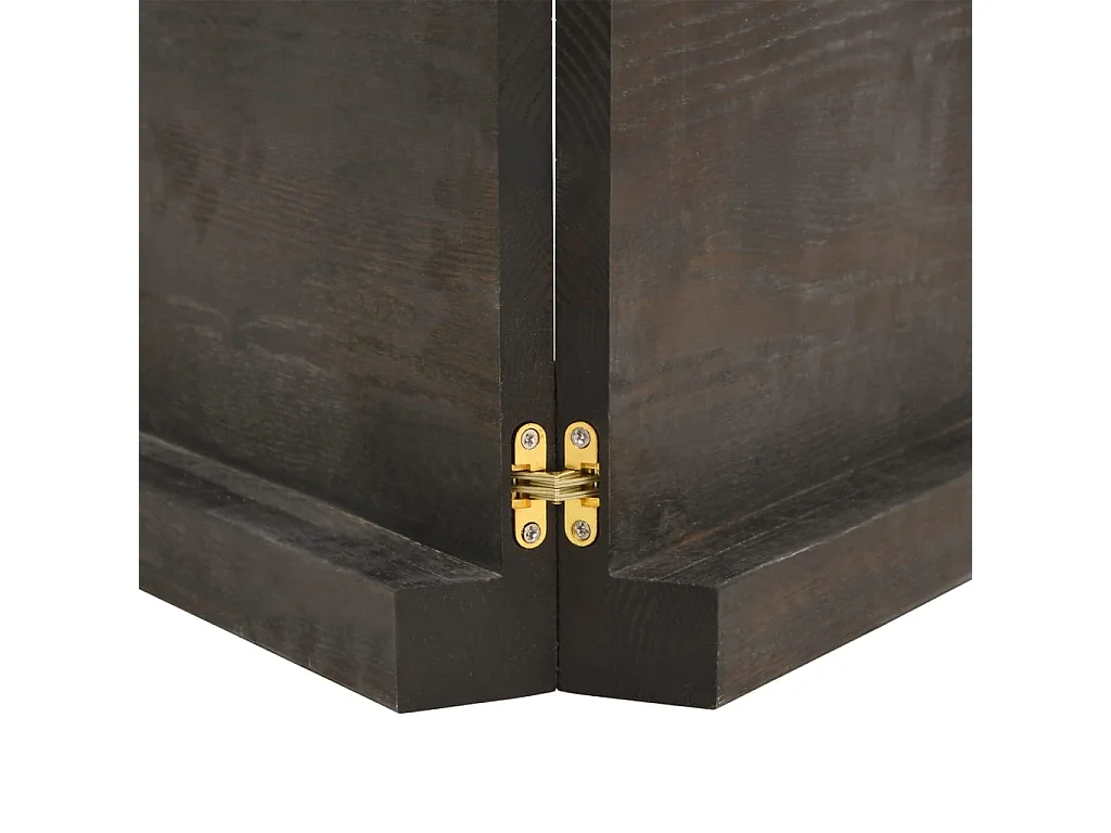 Étagère murale marron foncé bois chêne massif traité