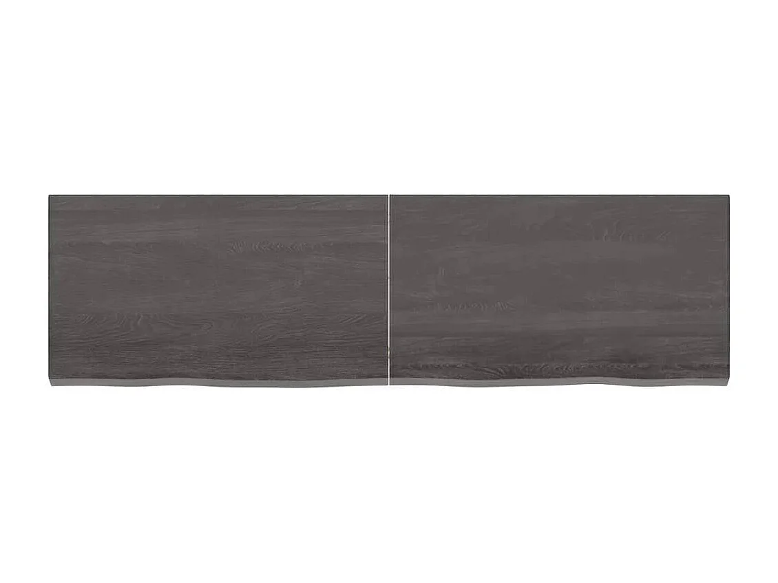 Étagère murale marron foncé bois chêne massif traité