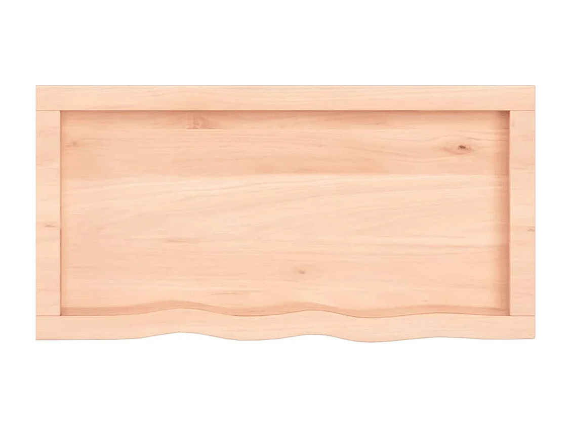 Étagère murale 80x40x(2-4) cm bois de chêne massif non traité