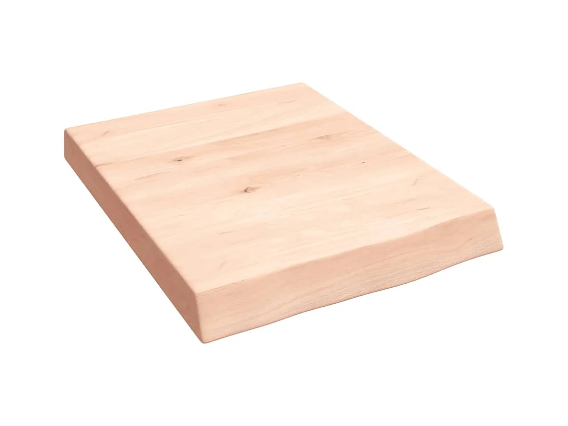 Étagère murale 40x50x(2-6) cm bois de chêne massif non traité