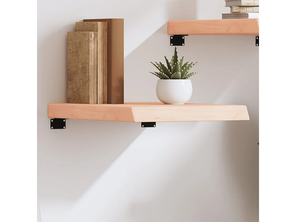 Étagère murale 40x50x(2-6) cm bois de chêne massif non traité