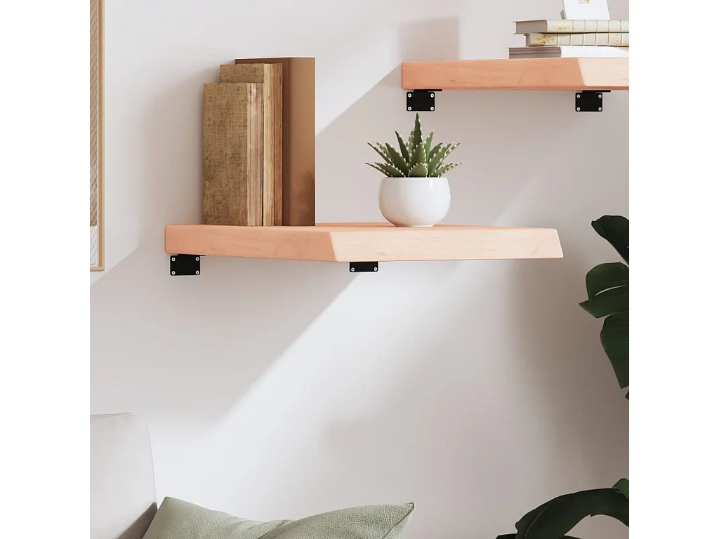 Étagère murale 40x50x(2-6) cm bois de chêne massif non traité