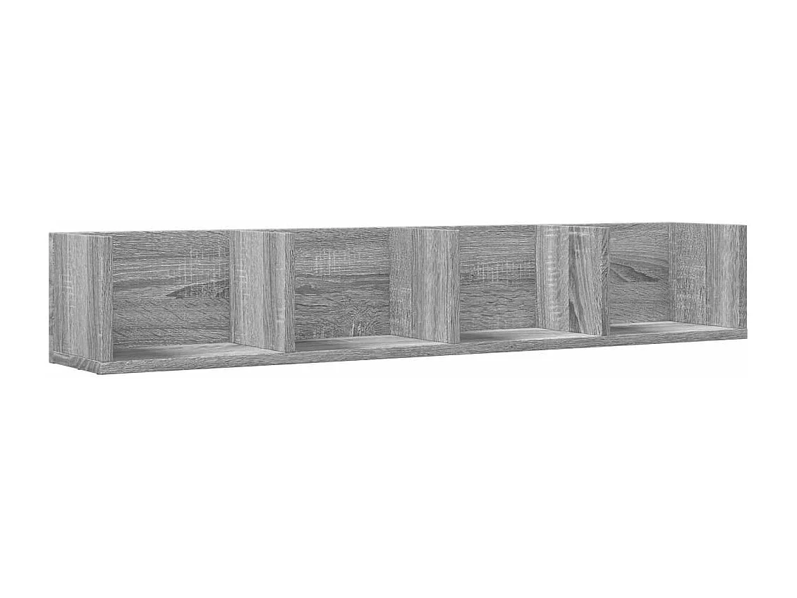 Armoires murales 2 pcs sonoma gris 99x18x16,5 bois ingénierie