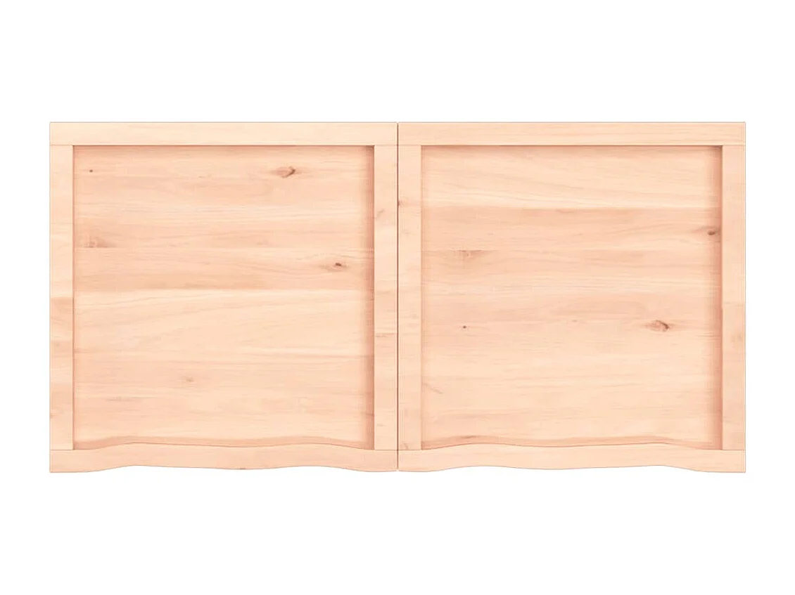 Étagère murale 120x60x(2-6) cm bois de chêne massif non traité