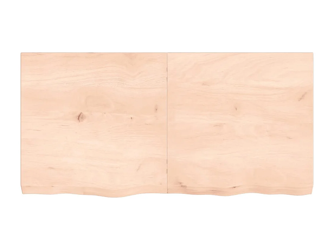 Étagère murale 120x60x(2-6) cm bois de chêne massif non traité