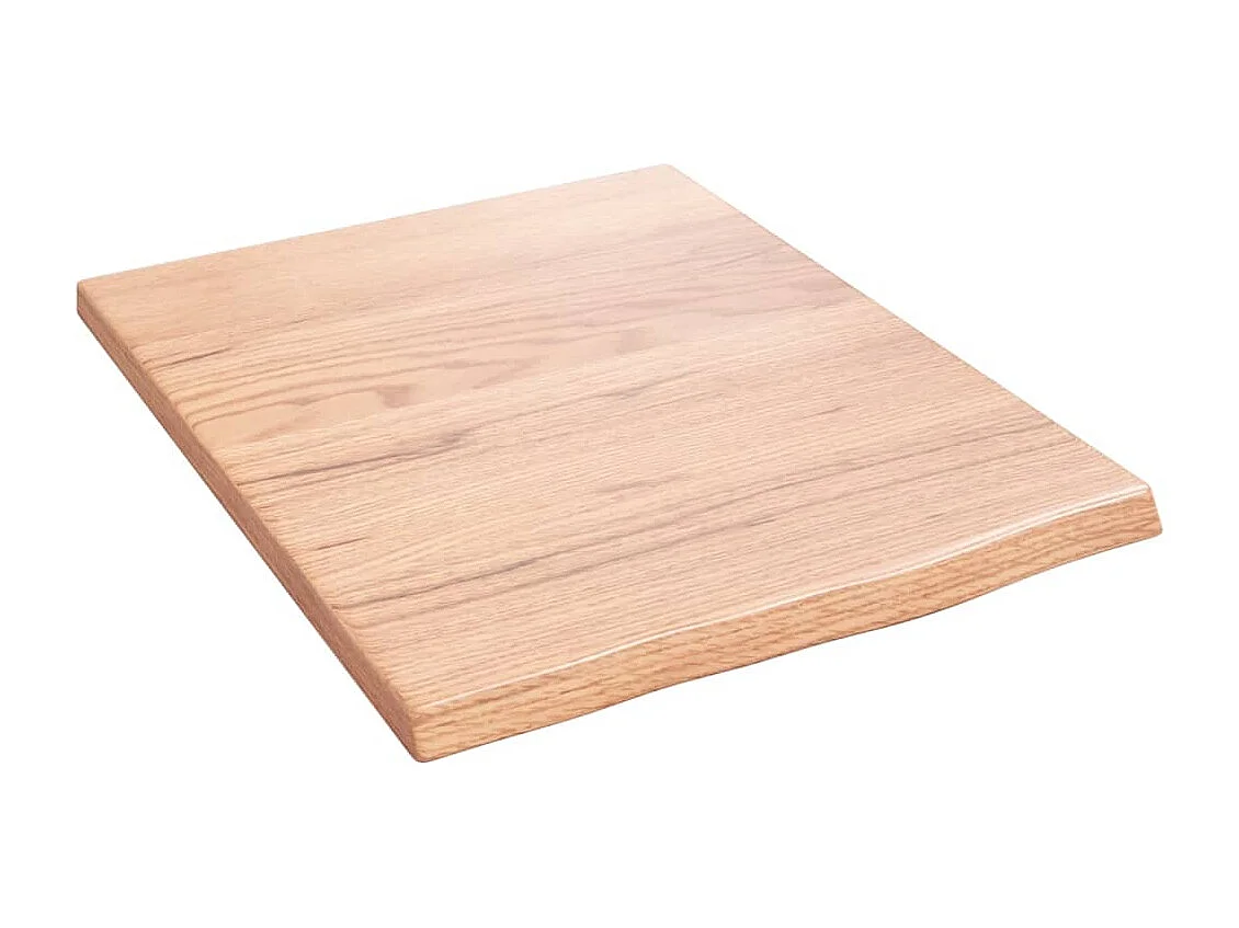 Étagère murale marron clair 40x50x2 bois chêne massif traité